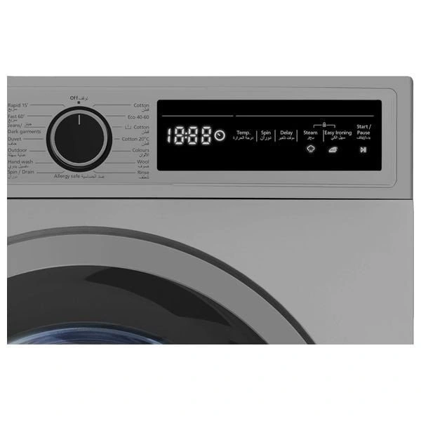 Vestel WB1012T2TDSS - 10Kg - 1200RPM - Front Loading Washing Machine - Dark Silver