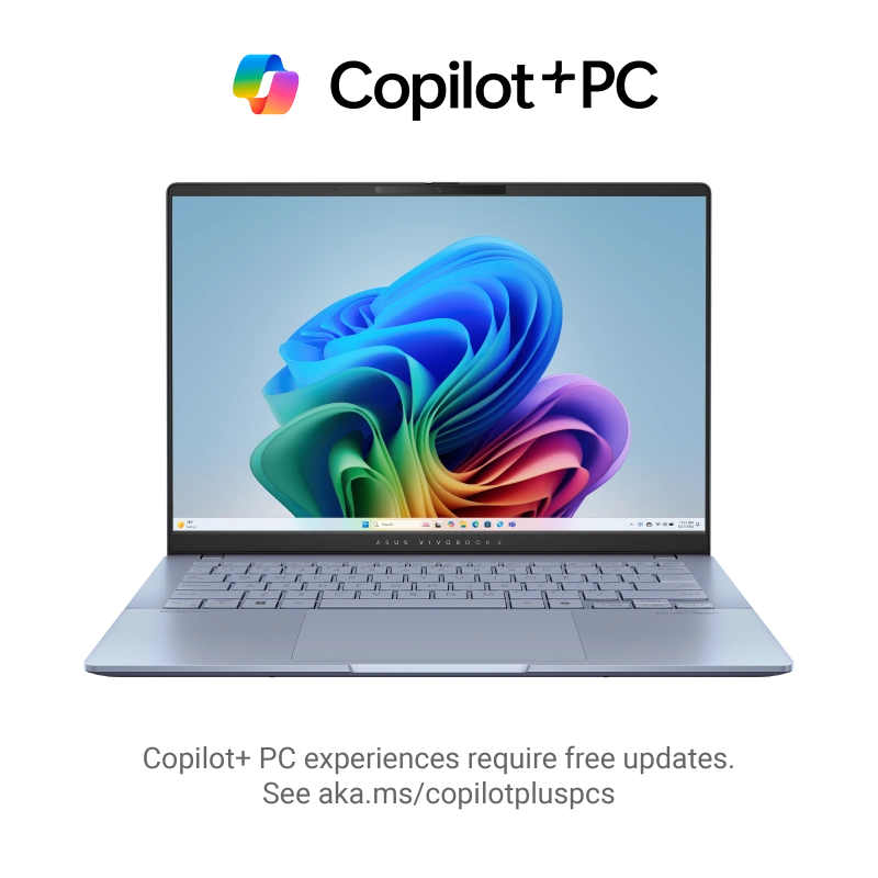 Laptop ASUS VivoBook S14 S5406SA-PP073W 14" 3K OLED Core Ultra 7  256V - 16GB RAM - 1TB SSD - Shared - WIN 11 (Mist Blue)