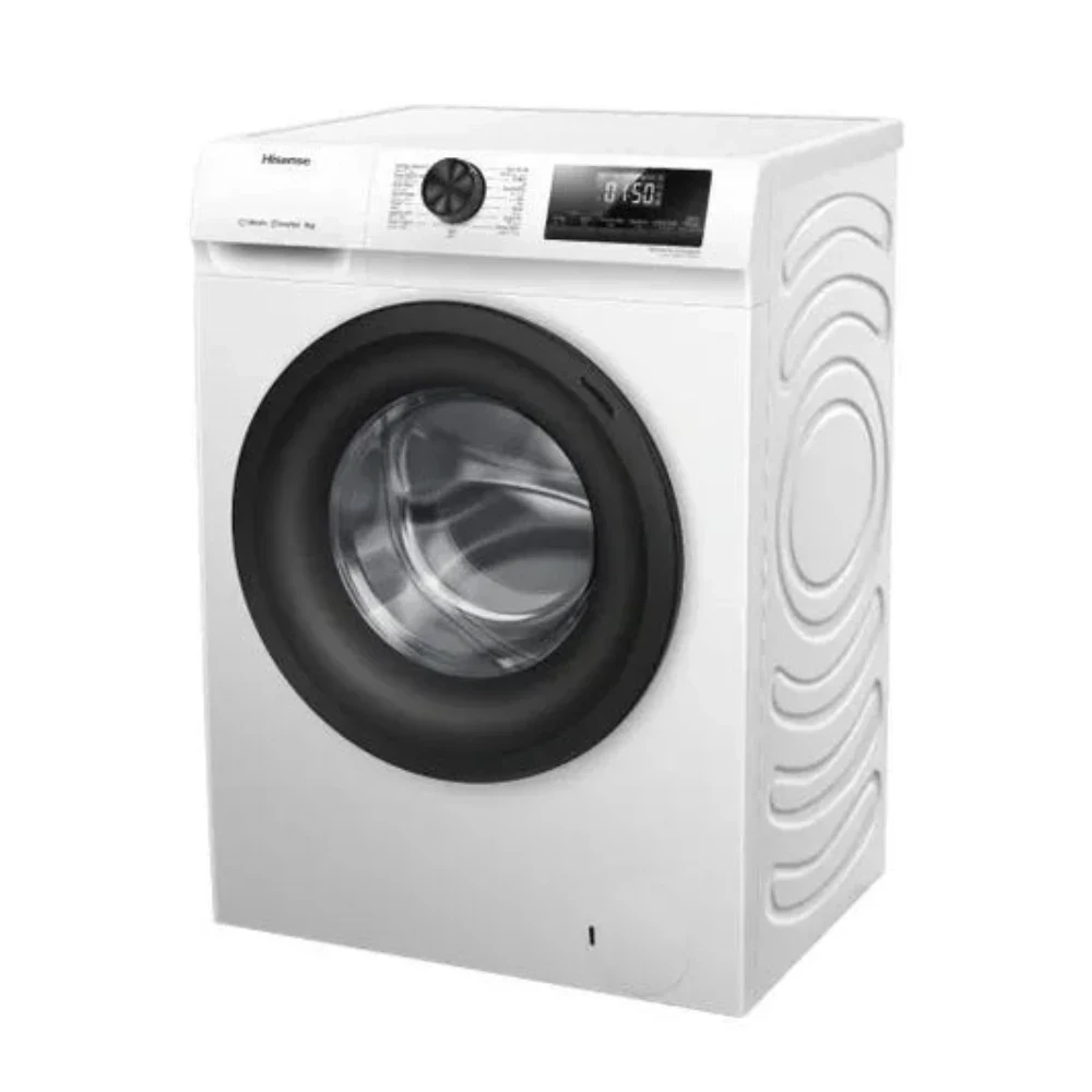 Hisense WFQP8012W/S Washing Machine - 8 kg - Inverter - White