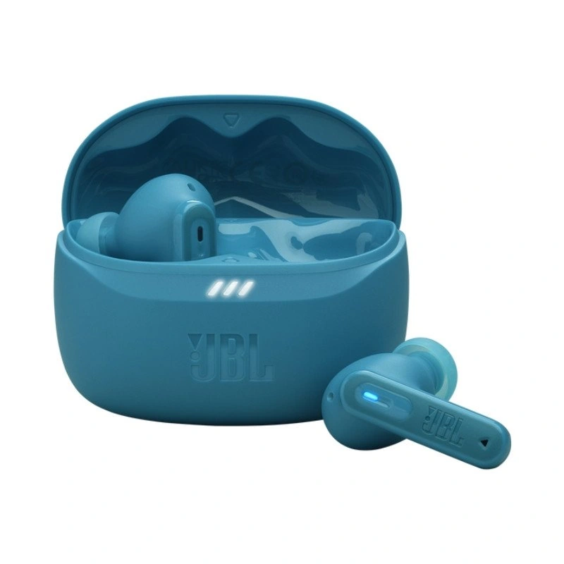 جي بي إل تون بيم 2 سماعات لاسلكية حقيقية بعزل ضوضاء (لون تركواز) مع صوت باس قوي من JBL.