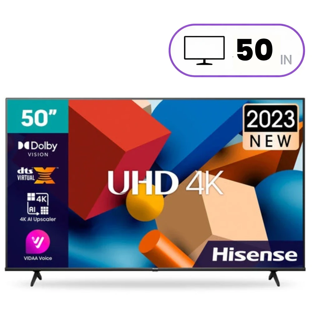 Hisense 50A4Q Television - 50 Inch - Full HD - Smart VIDAA TV - DLED - Black