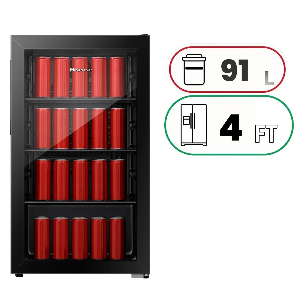 Hisense RBC122N4SU Refrigerator - 91 L - 4 Ft