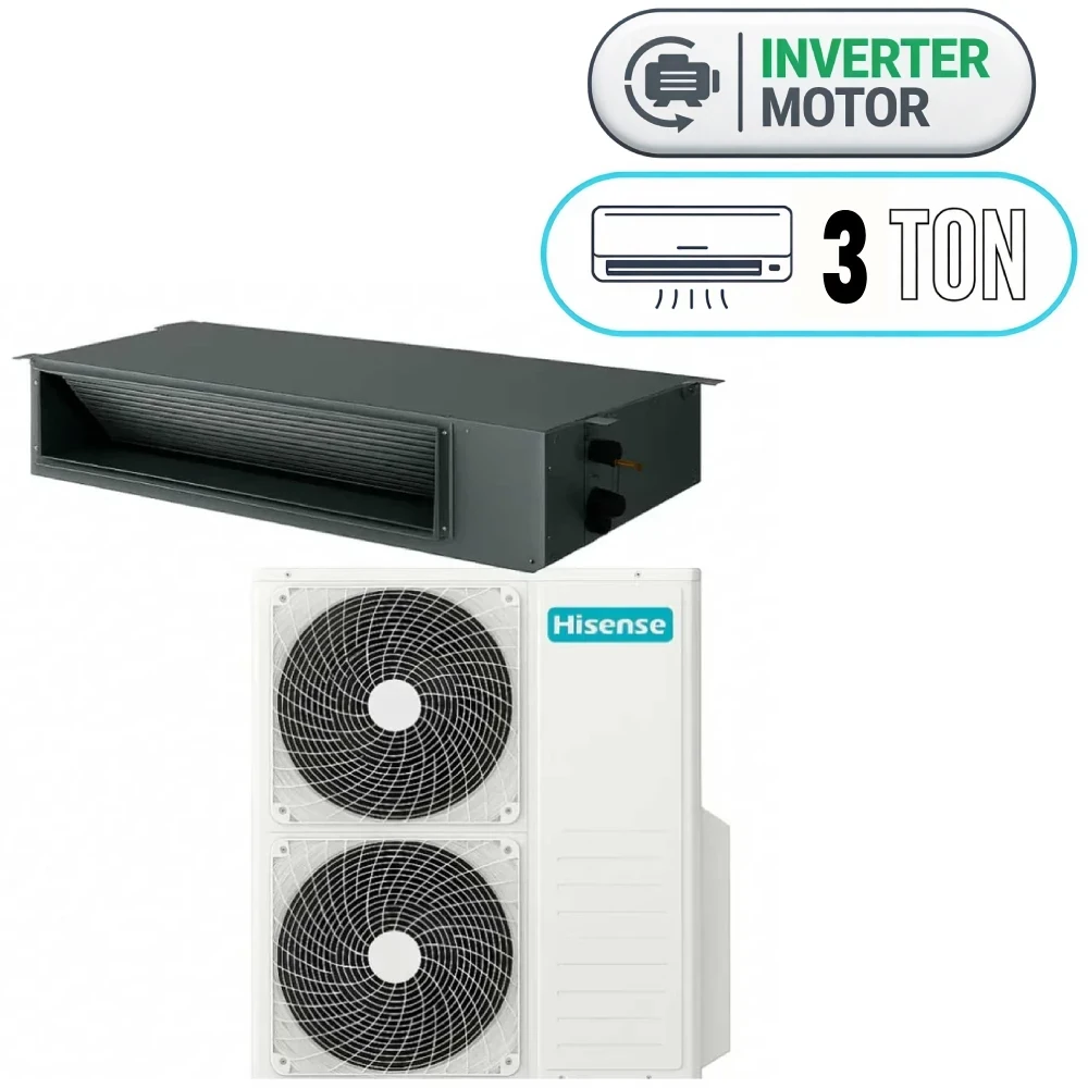 Hisense QUAD-36UT4 Air Conditioner - Cassette Type - 3 Ton - Inverter