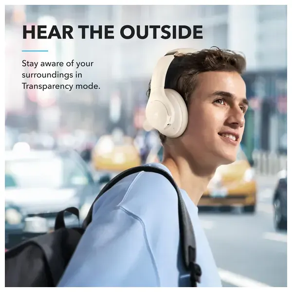  Anker SoundCore Q20i - Over Ear Headphones - 40h ANC / 60h Normal Battery - Bluetooth 5.0 - White 