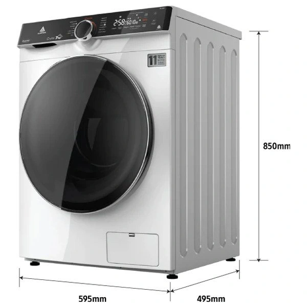 Alhafidh 7FLW80 - 7Kg - 1400RPM - Front Loading Washing Machine - White