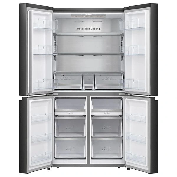Gorenje NRM9181SB - 22ft - French Door Refrigerator - Black