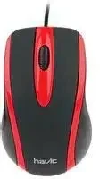 إم إس 753 ماوس هافيت ماوس سلكي بصري USB باللون الأسود والأحمر.
