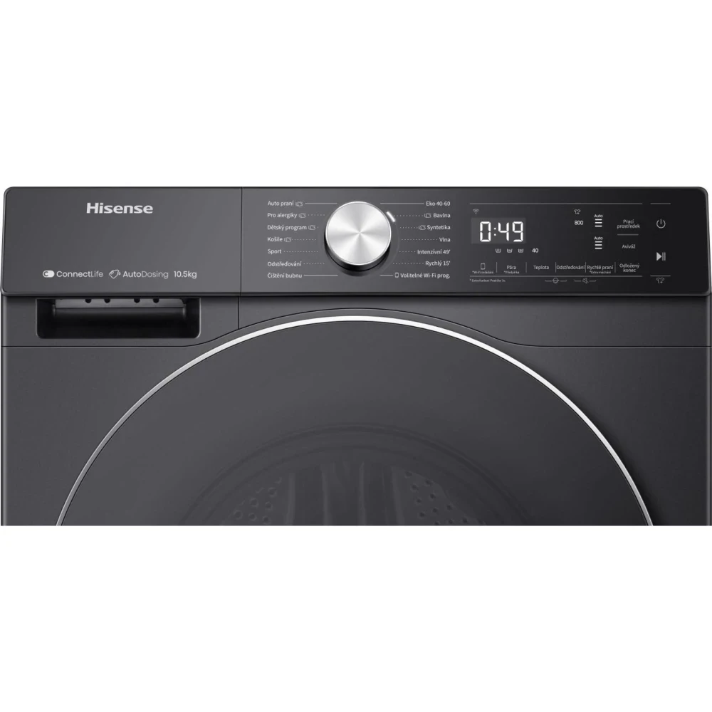 Hisense WF5S1045BB Washing Machine - 10.5 kg - Inverter - Black