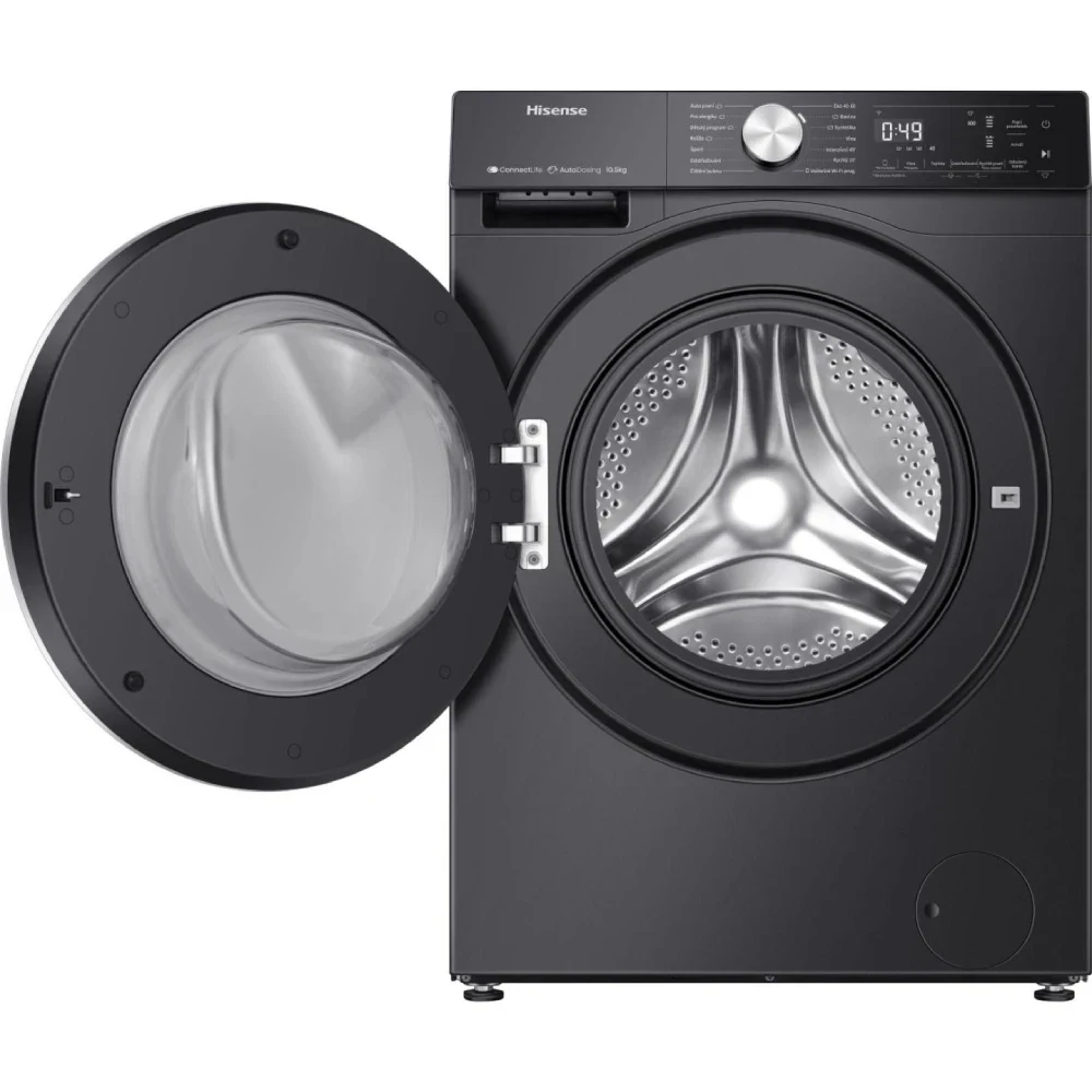 Hisense WF5S1045BB Washing Machine - 10.5 kg - Inverter - Black