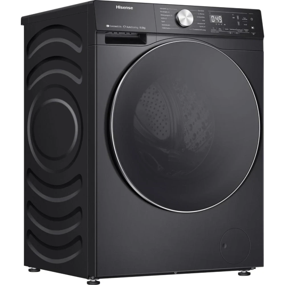 Hisense WF5S1045BB Washing Machine - 10.5 kg - Inverter - Black