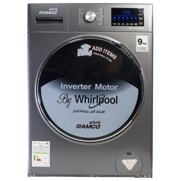 Ramco RM-WP9015G - 9Kg - Front Loading Washing Machine - Gray