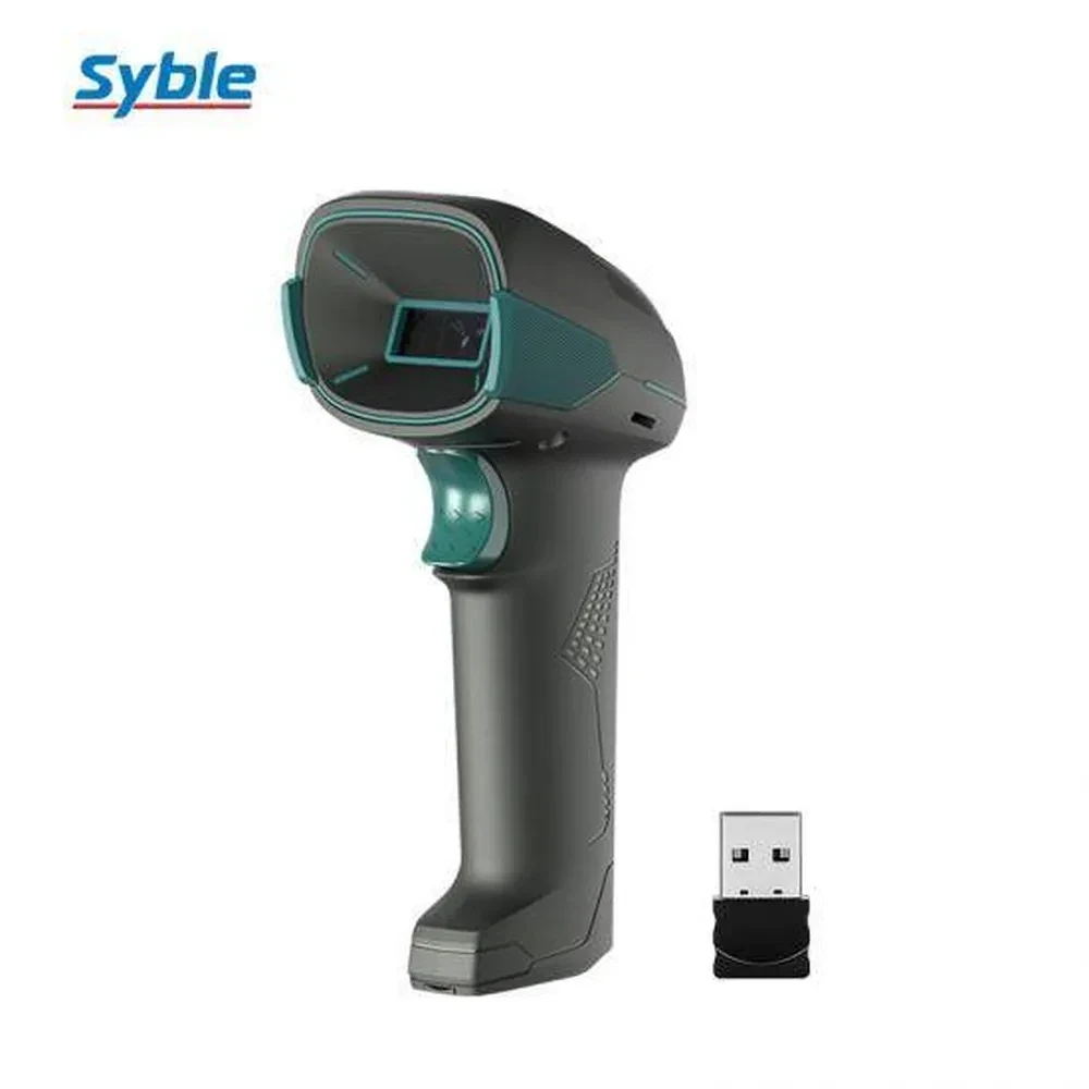 ماسح باركود لاسلكي يدوي Syble XB‑D30RB بعيد المدى 2D