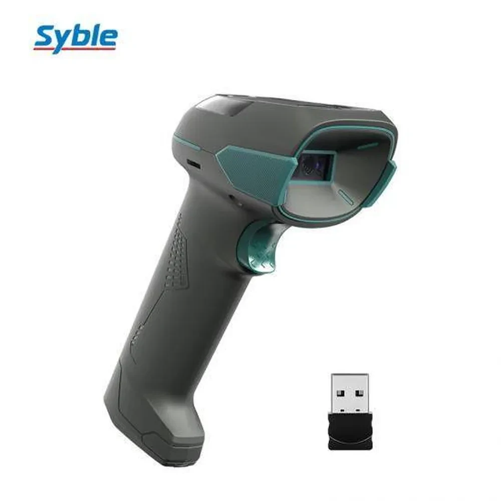 ماسح باركود لاسلكي يدوي Syble XB‑D30RB بعيد المدى 2D