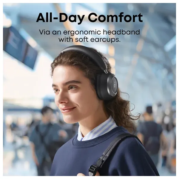  Anker Soundcore Space One Pro - Over-Ear Headphones - 60-Hour Battery Life - Bluetooth 5.3 - Black 