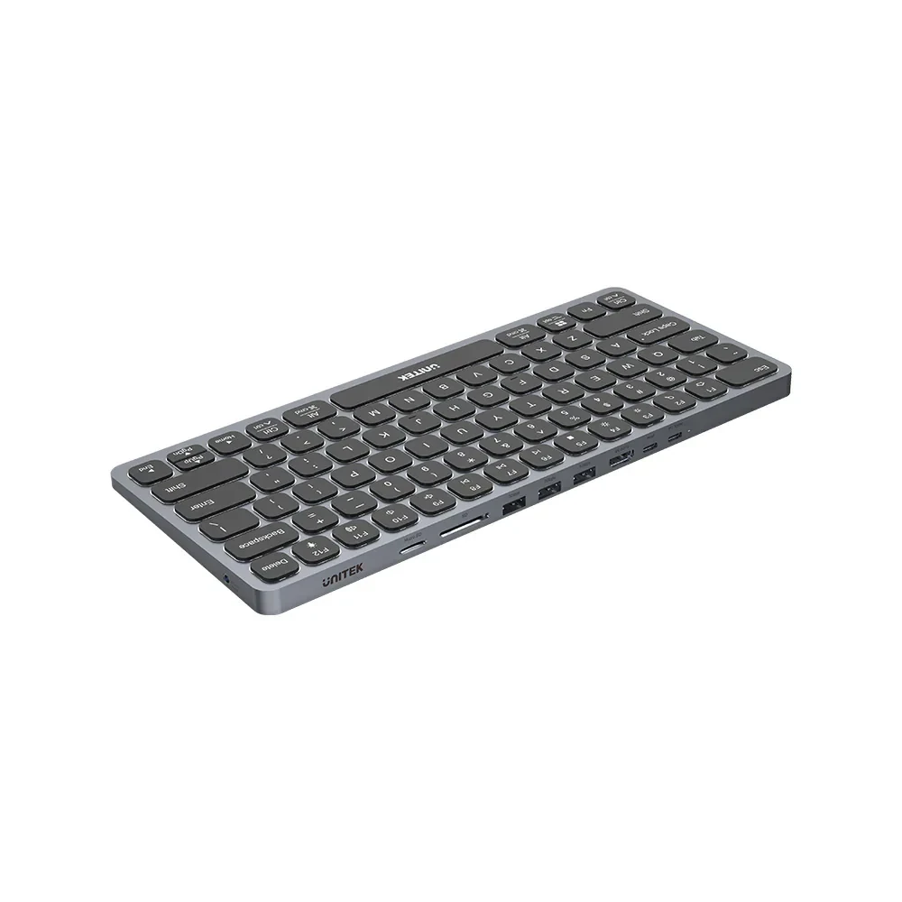 UNITEK HUB WITH KB 9 IN 1 D1092A BLACK