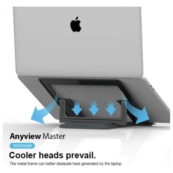 RockRose 4326 - Foldable Laptop Stand - Black
