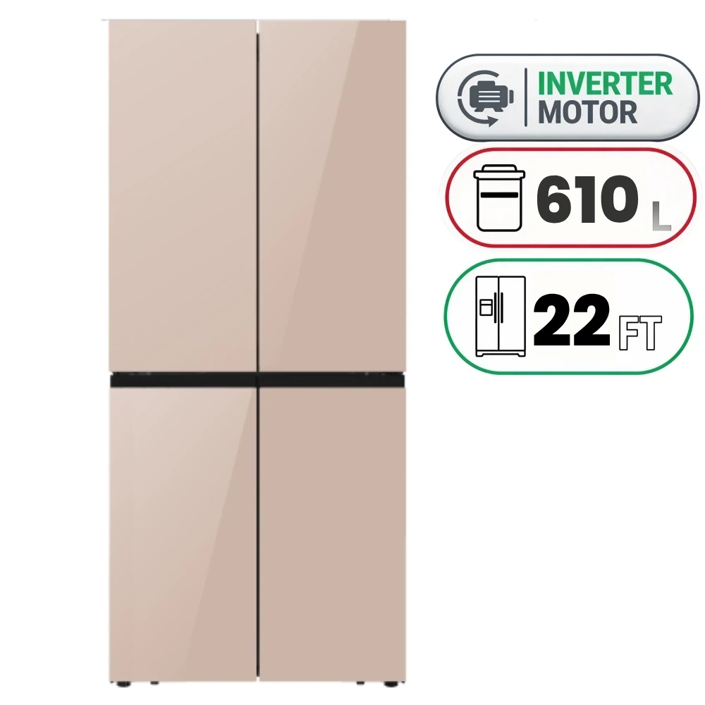Hisense RQ5G470SBK3 Refrigerator - 610 L - 22 Ft - Inverter - Beige