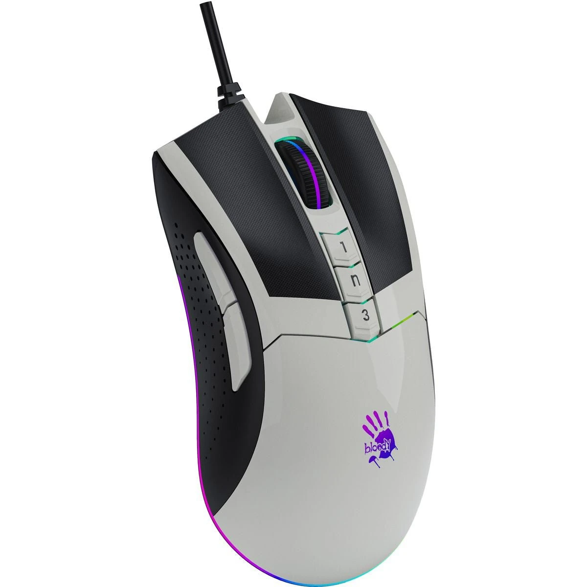 ماوس العاب بلودي بدقة 10000PIC -W90 Max Panda White