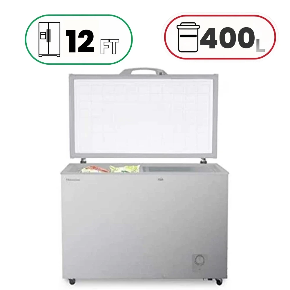 Hisense FC-40DD4 Chest Freezer - 400 L - 12 FT - Silver