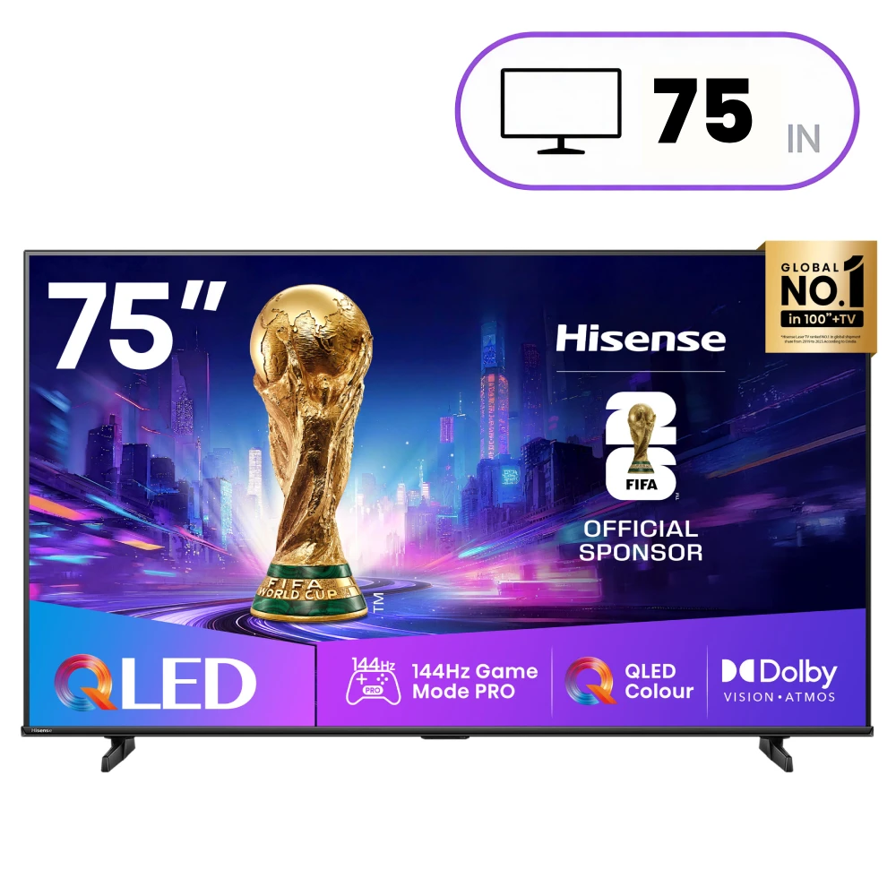 TV Hisense 75 Inch 4K Ultra HD 144 Hz Smart VIDAA TV QLED - 75Q71Q
