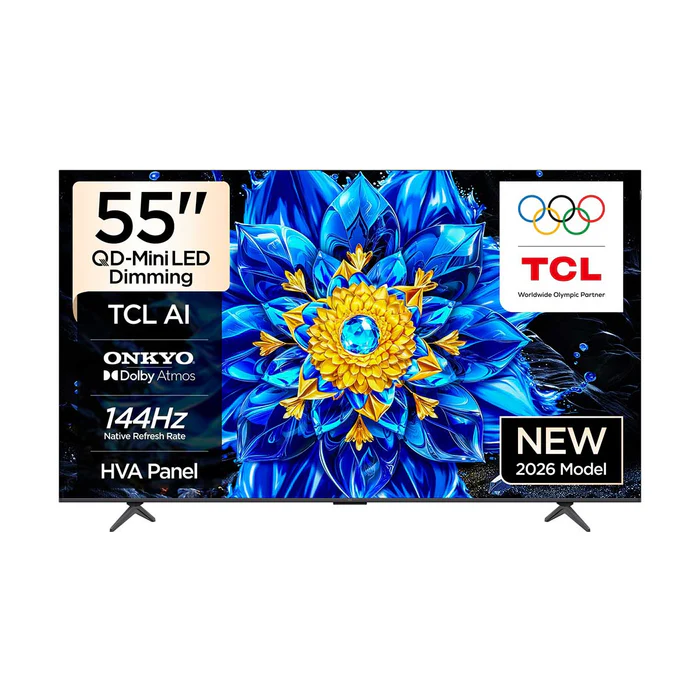 تلفاز تي سي ال مقاس 55 إنش 55P8L - 4K QD-Mini LED (حجز مسبق)