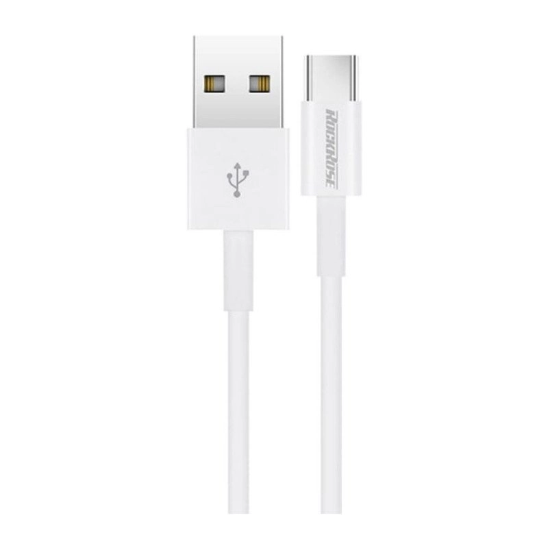 Powerline CC1 Cable RockRose USB-C to USB-C fast charging 1M (Black).