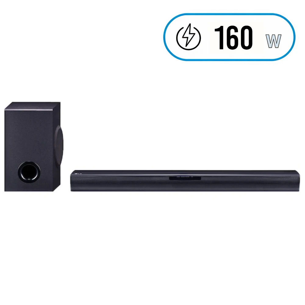 LG SQC1 Soundbar - 2.1 CH - 160W - Black
