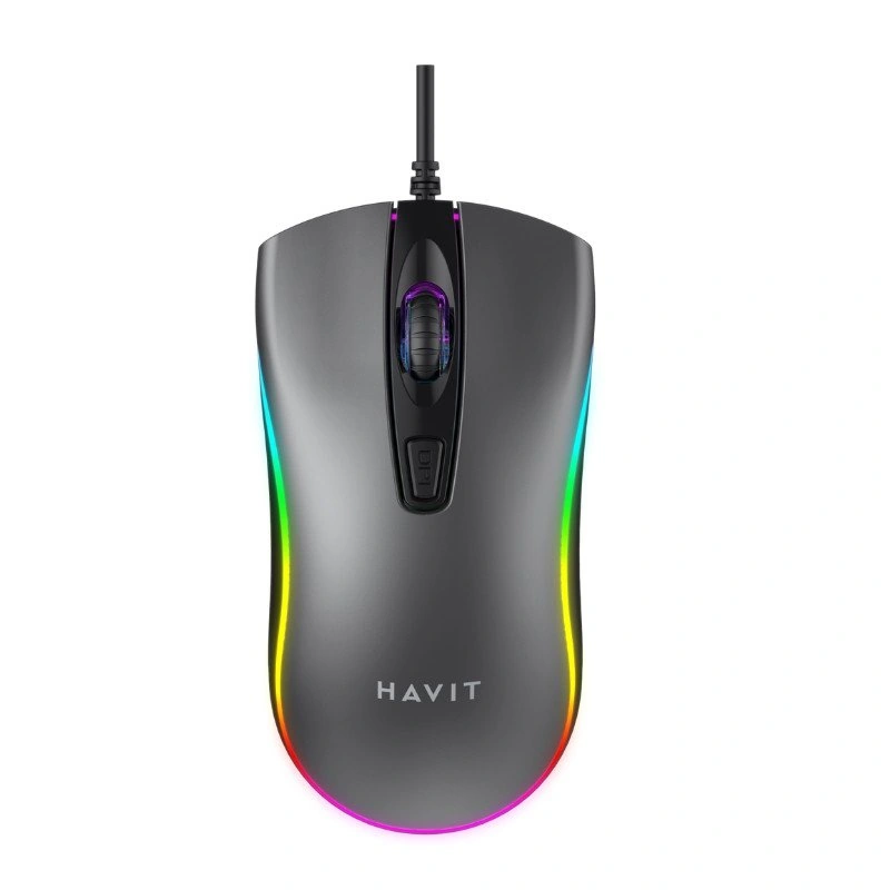 Wired Mouse Havit MS1010 with RGB Black