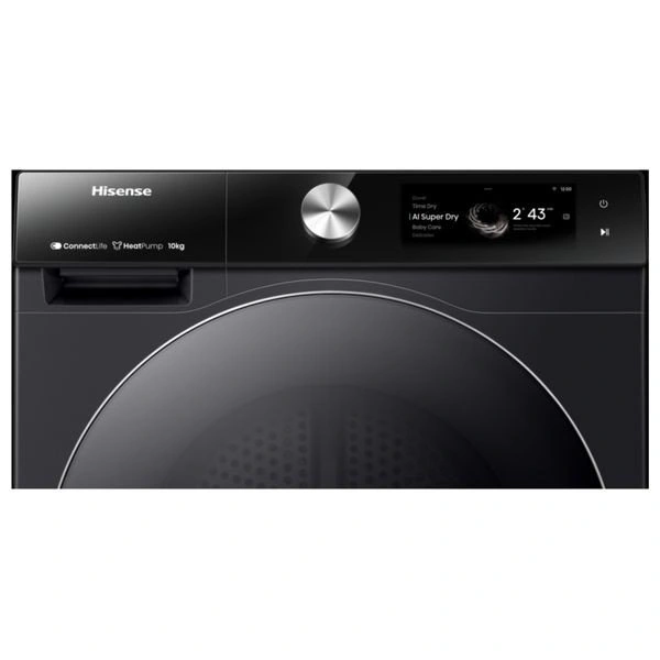 Hisense DH7S107BB - 10Kg - Front Loading Dryer - Black