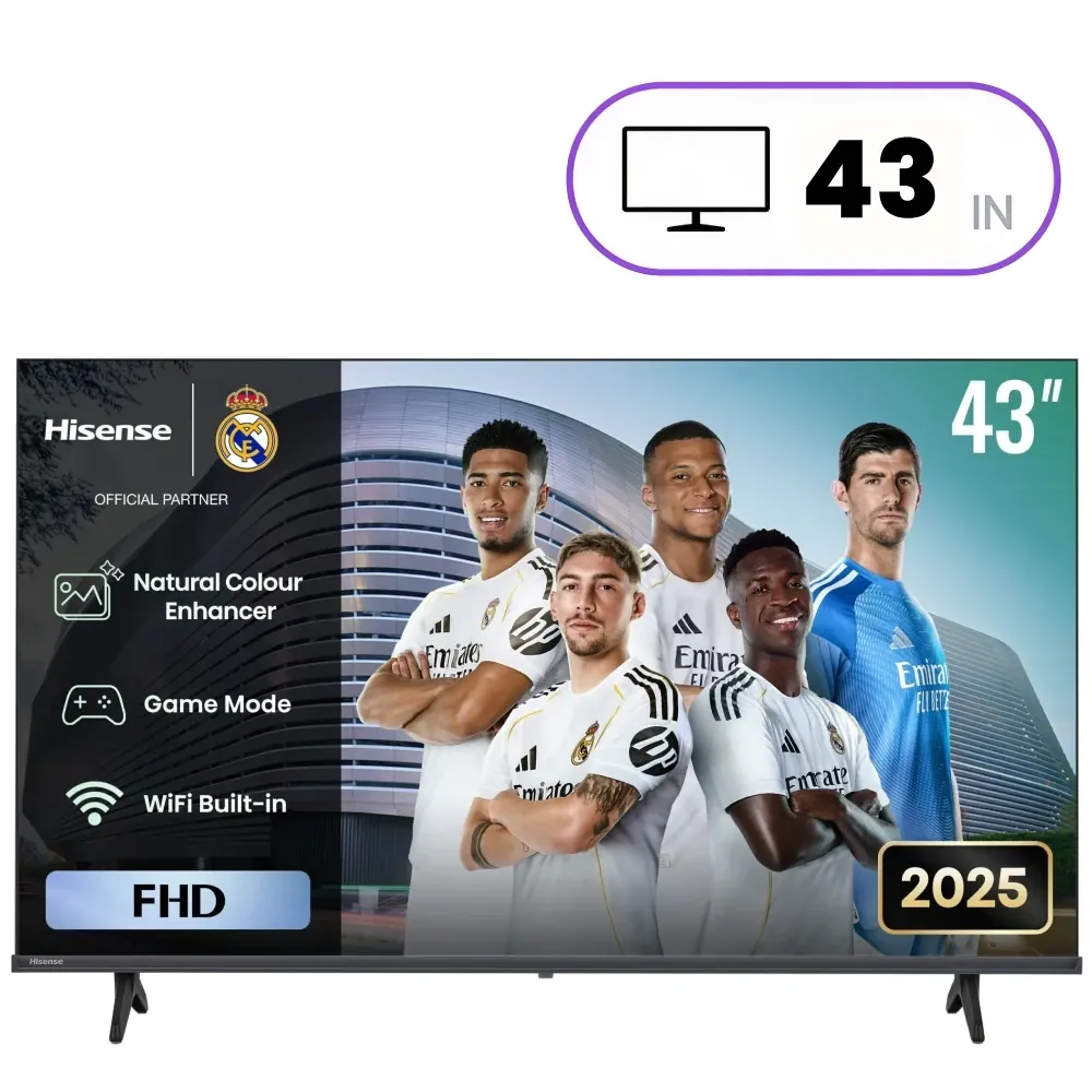 Hisense 43A4Q Television - 43 Inch - Full HD - Smart VIDAA TV - DLED - Black