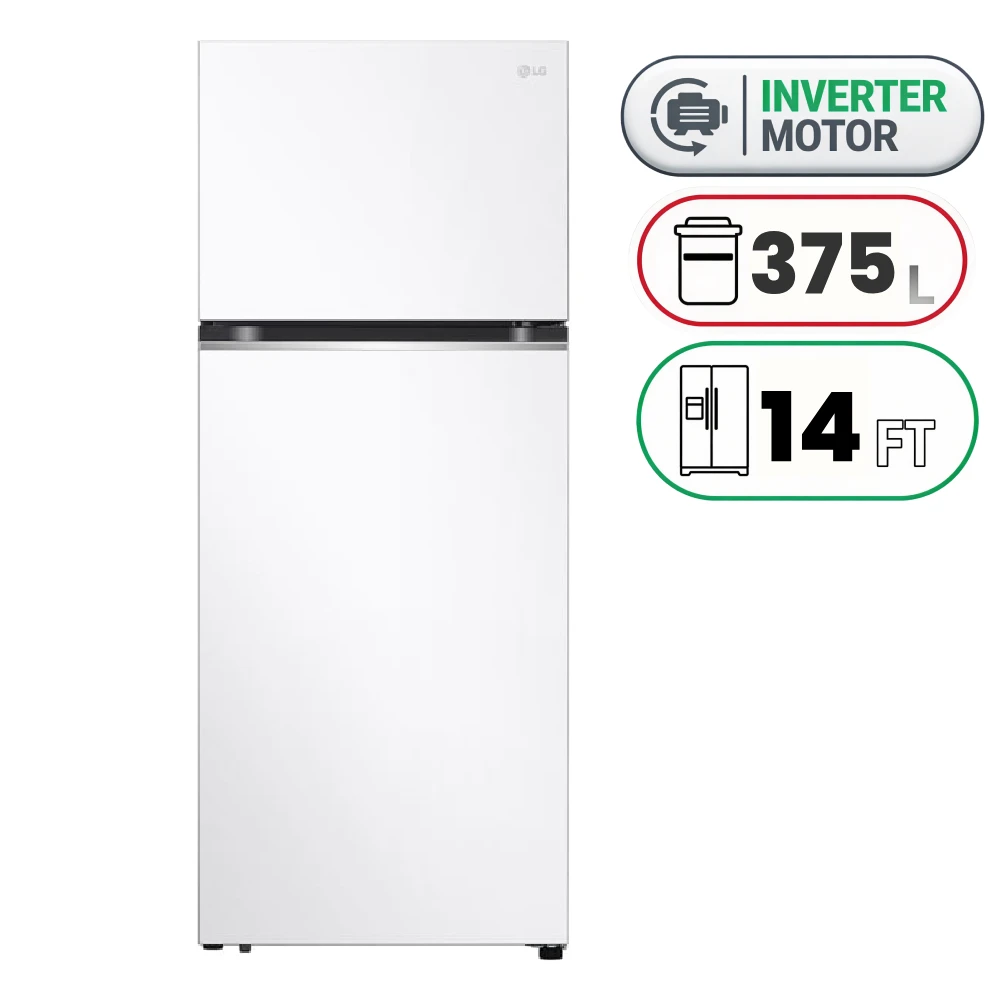 Refrigerator LG - 375 L - 14 Ft - Inverter -GNB-562GVWP 