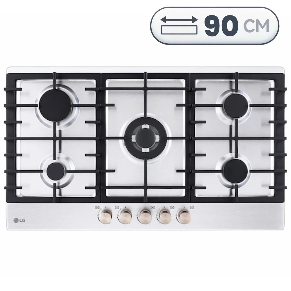 Gas Cooker LG 5 Burners 90cm - CG5Z3626S 