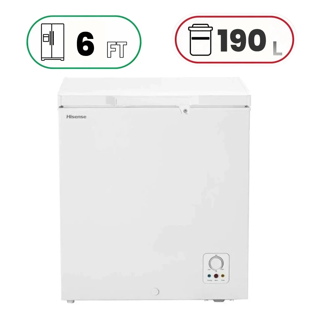 Hisense FC-19DT4 Chest Freezer - 142 L - 5.1 FT - White