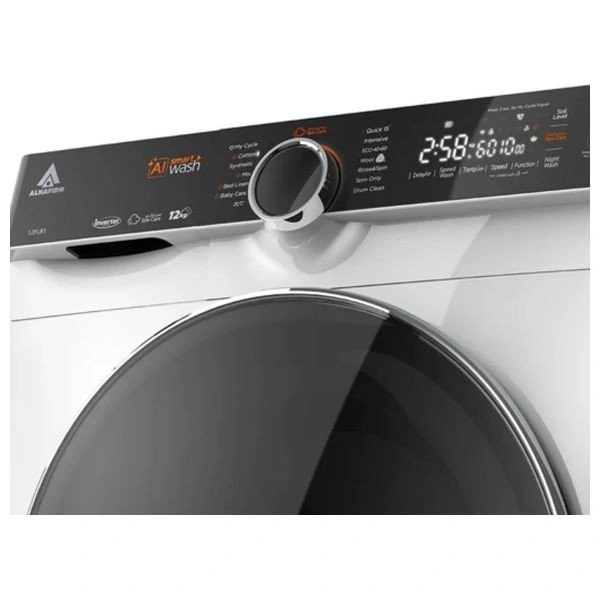 Alhafidh 12FL81 - 12Kg - Front Loading Washing Machine - White