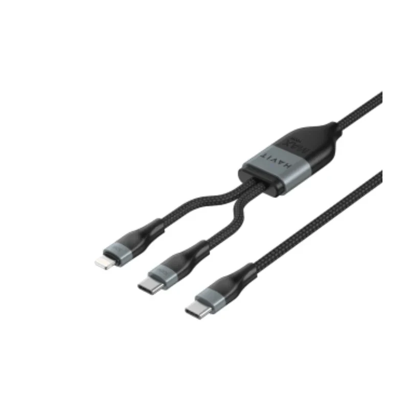 Cable Havit  Type-C to C+L 1.2m 100W+30W CB6326
