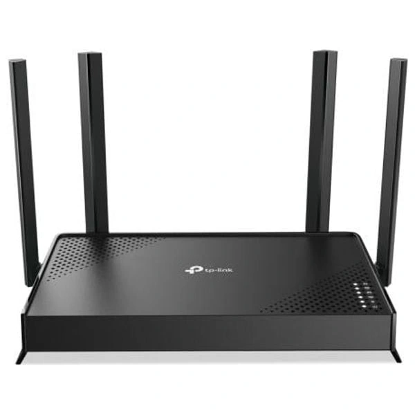  راوتر تي بي لينك Archer BE220 BE3600 - Wi-Fi 7 ثنائي النطاق - سرعة 3.6 Gbps - يدعم MLO و 4K-QAM - 4 هوائيات - منفذ WAN 1Gb - متوافق مع EasyMesh - حماية HomeShield - اسود 