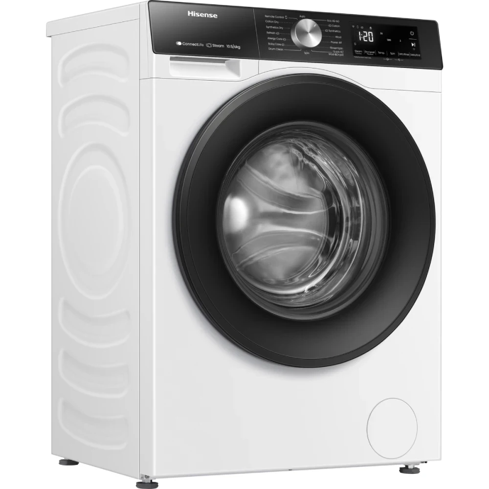 Hisense WD3S1043BT Washing Machine - 10.5 kg - 6 kg Drying - Inverter - White