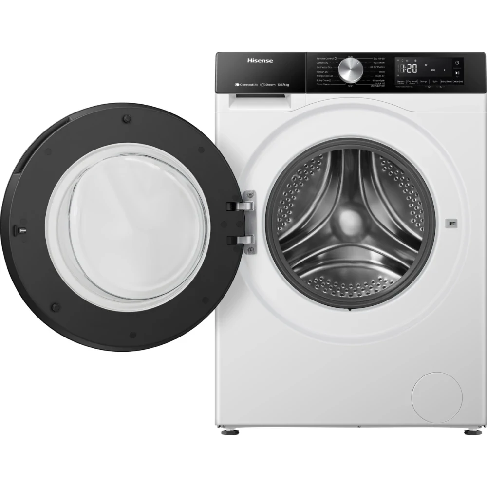 Hisense WD3S1043BT Washing Machine - 10.5 kg - 6 kg Drying - Inverter - White