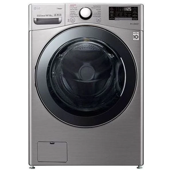 LG WDV1901SRV - 18/10Kg - 1400RPM - Front Loading Washing Machine & Dryer - Silver