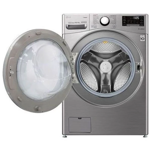 LG WDV1901SRV - 18/10Kg - 1400RPM - Front Loading Washing Machine & Dryer - Silver