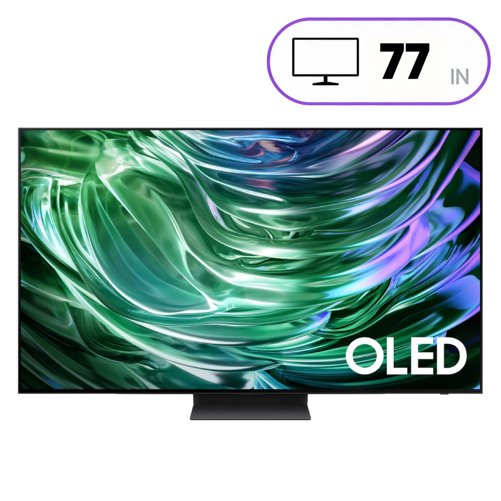 Samsung QA77S90DAE Television - 77 Inch - 4K Ultra HD - AI Smart TV - OLED - Black