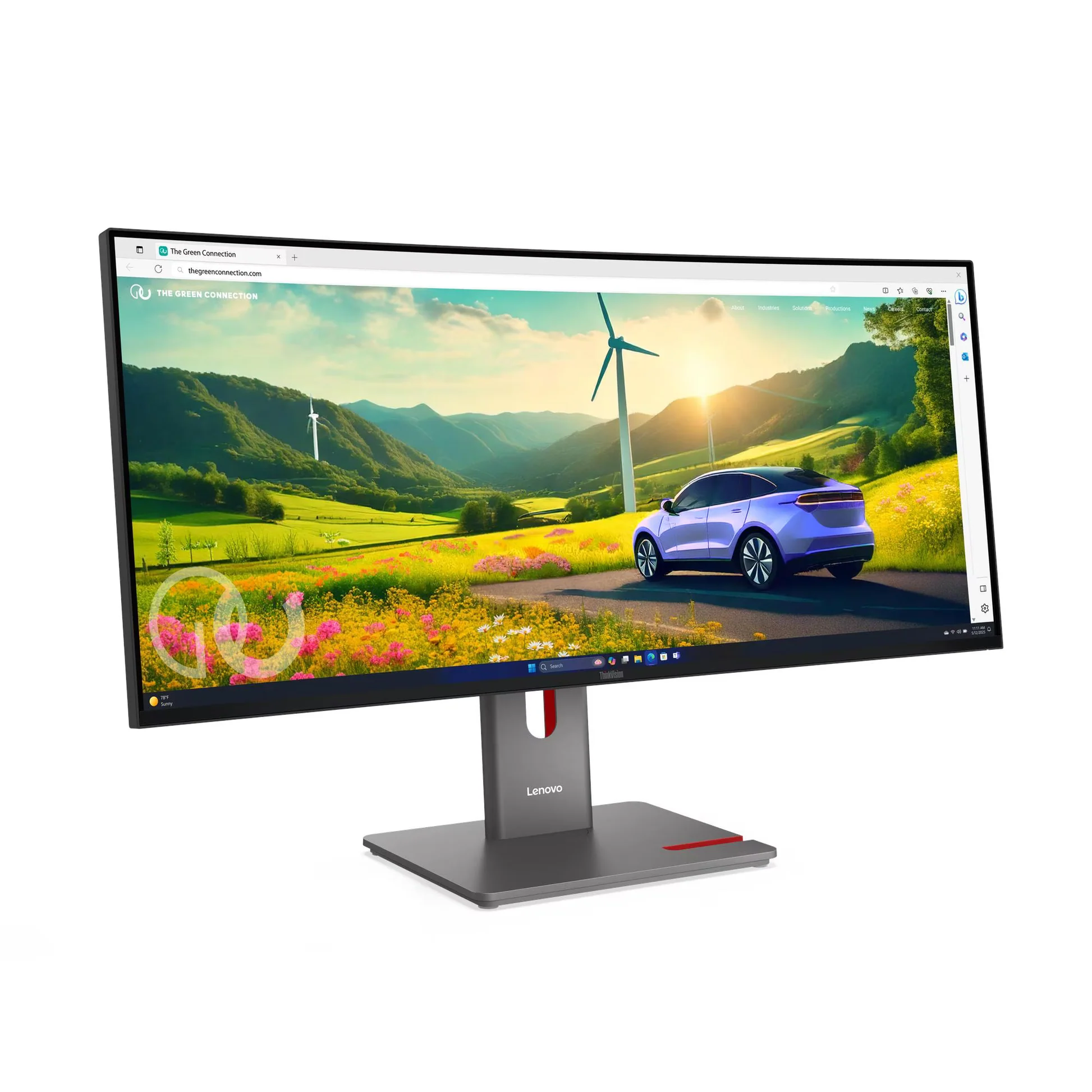 Lenovo ThinkVision 34" Curved UWQHD 120Hz Monitor _ P34WD-40
