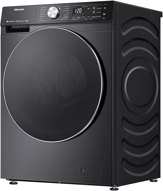 Hisense WD5S1245BB Washing Machine - 12 kg - 8 kg Drying - Inverter - Black