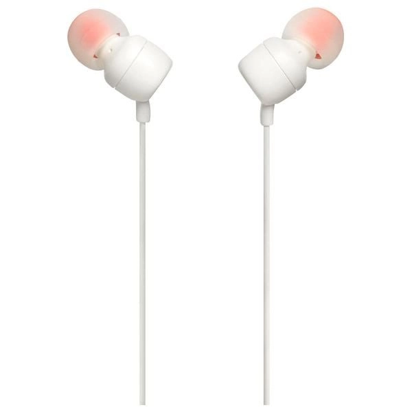 JBL Tune 110 -  In Ear Wired Headphone - White