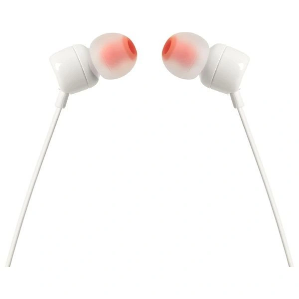 JBL Tune 110 -  In Ear Wired Headphone - White