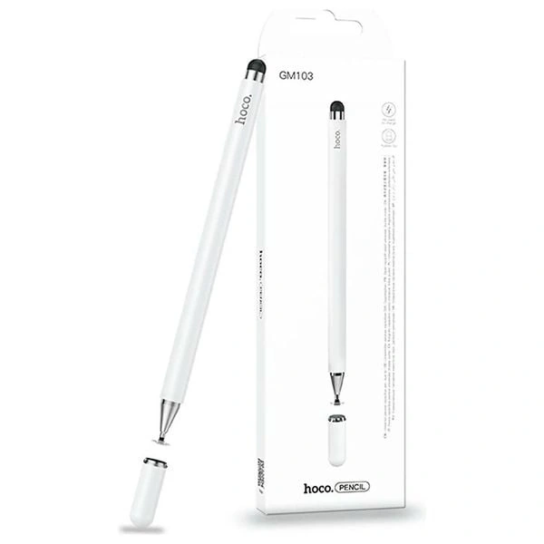  Hoco GM103 - Fluent Series Universal Capacitive Stylus Pen - White 