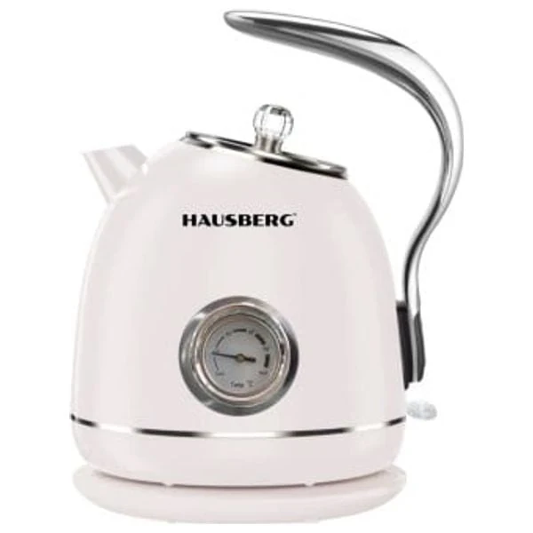  HAUSBERG HB-3627AB - Retro Electric Kettle - 1800W - White 