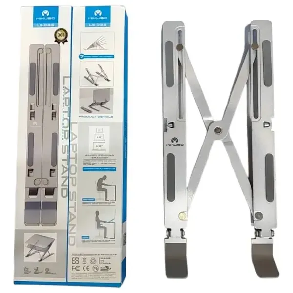  Mikuso LS-033 Laptop Stand - Aluminum, Foldable - Silver 