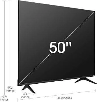 Hisense 50A6500N Television - 50 Inch - 4K Ultra HD - Smart Google TV - Black