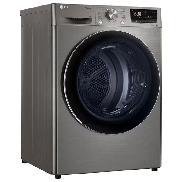  مجففة ال جي فتحة امامية - 9 كغم - RH90V9PV8N - سلفر 